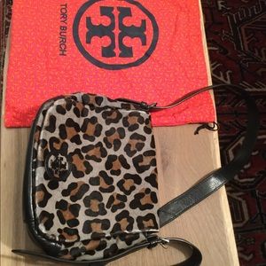 Authentic Tory Burch Leopard Print Bag